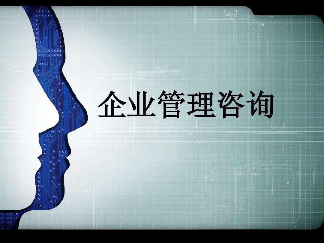 第一讲:企业管理咨询(管理咨询师职业考试用书的课件PPT)